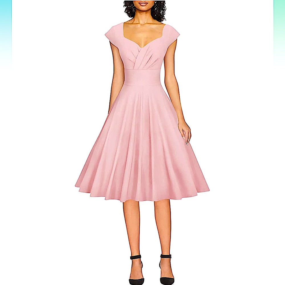 Gown Town • 1950s Swing Dress • XL